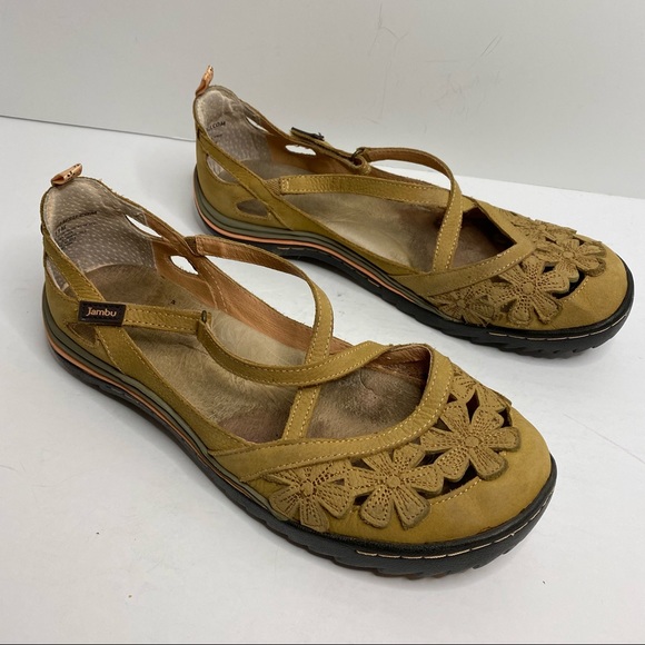 Jambu Women’s Tan Blossom Encore Mary Jane Sandals - Size 11 - Picture 1 of 12
